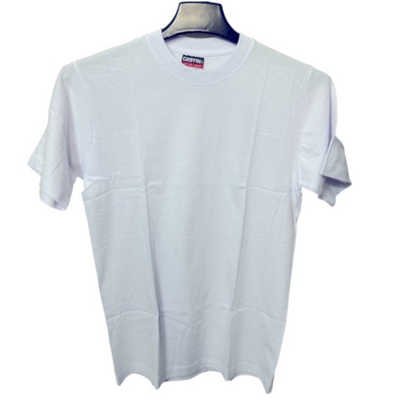 Griffin Active Wear White Cotton T-Shirt short sleeve Pull On Size 2X NWT - Picture 2 of 9